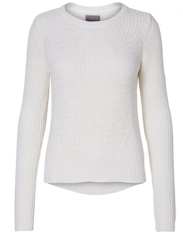 VERO MODA Soft Knitted Pullover White - 61267/white - 4