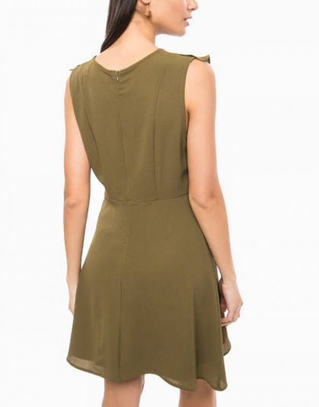 VERO MODA Ruffle Short Dress - 82798/green - 3