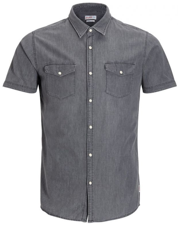 JACK&JONES Casual Denim Shirt - 18750/grey - 4