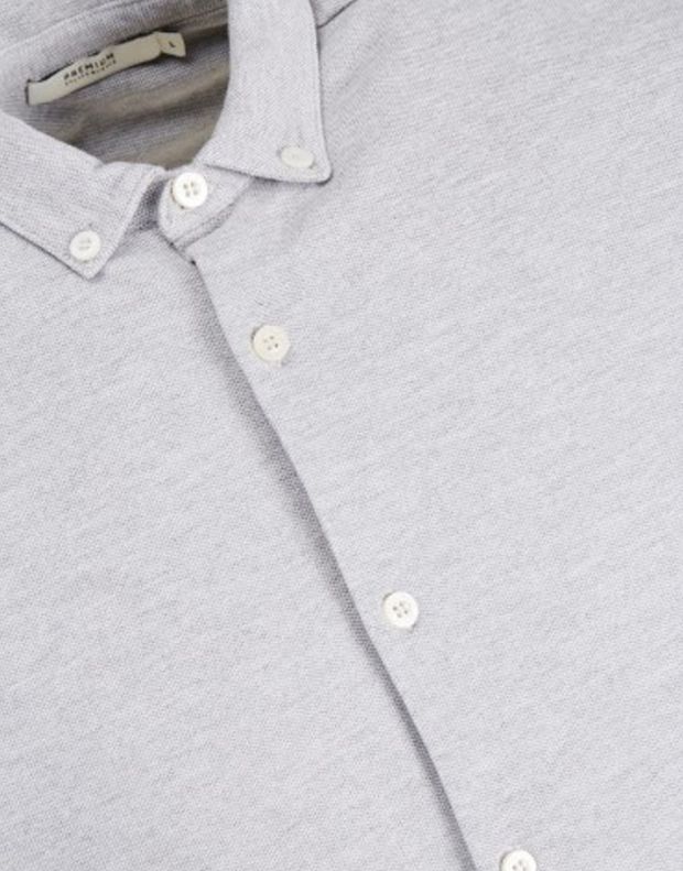 JACK&JONES Casual Cotton Shirt Light Grey - 25463/l.grey - 7