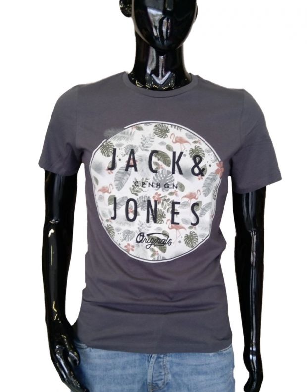 JACK&JONES Jazzy Tee Asphalt - 12137463/asphalt - 1