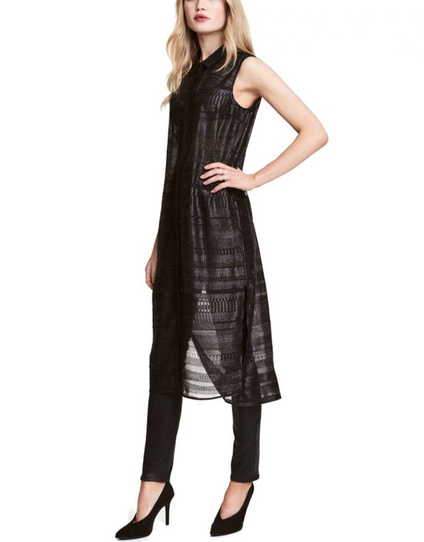 H&M Sheer Dress - 8281/black - 1