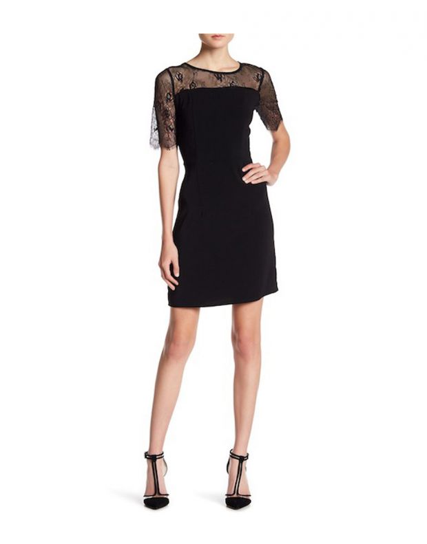 VERO MODA Lace Short Sleeved Dress - 91598/black - 1