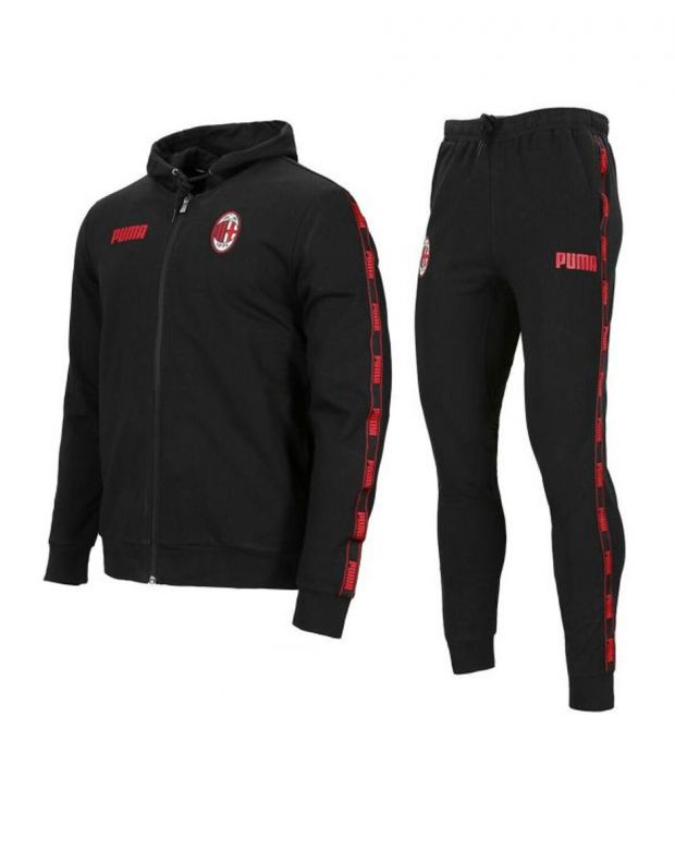 PUMA AC Milan Hood Sweat Suit Black 759013-02