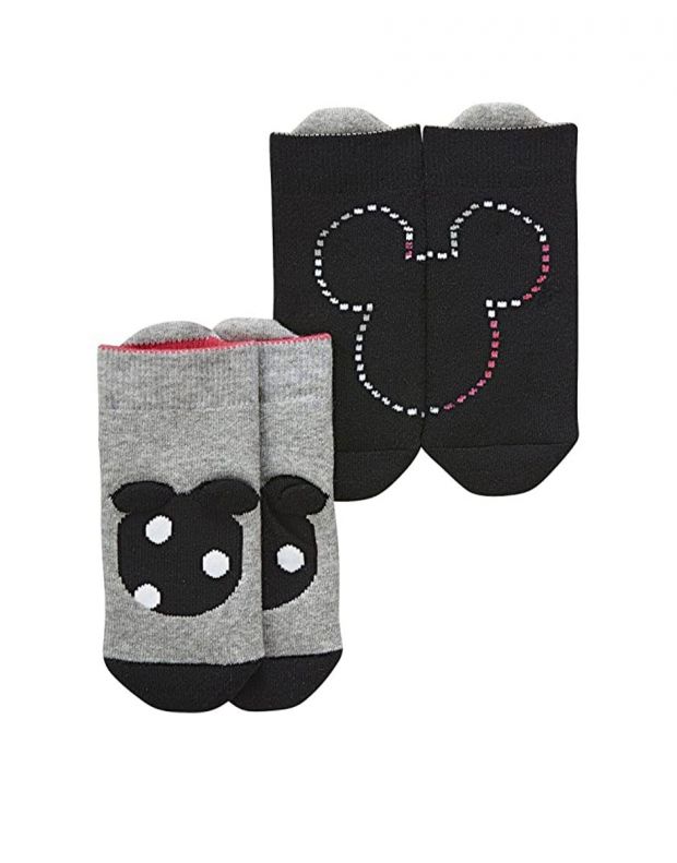 ADIDAS Disney Mickey Mouse Cushioned Socks 2PP Black BP7818