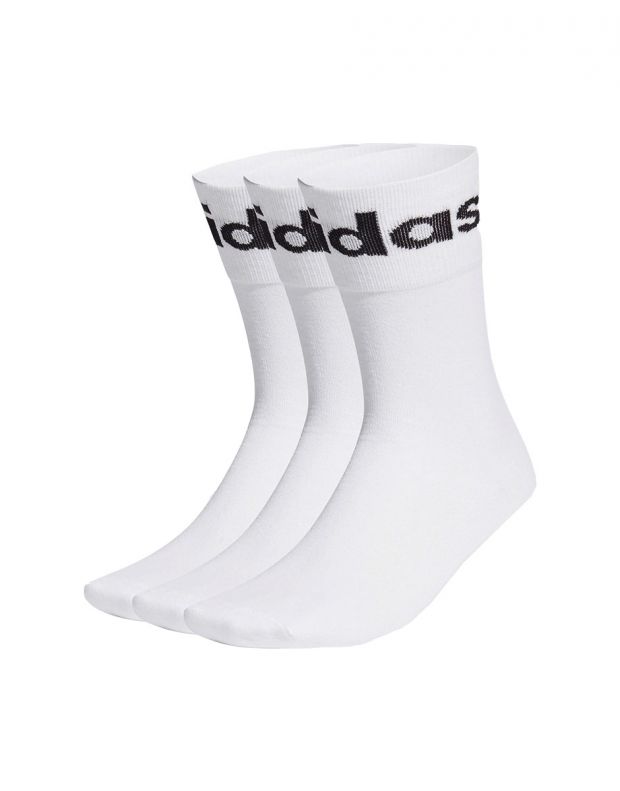 ADIDAS Fold-Cuff Crew Socks 3 Pairs White GN4894