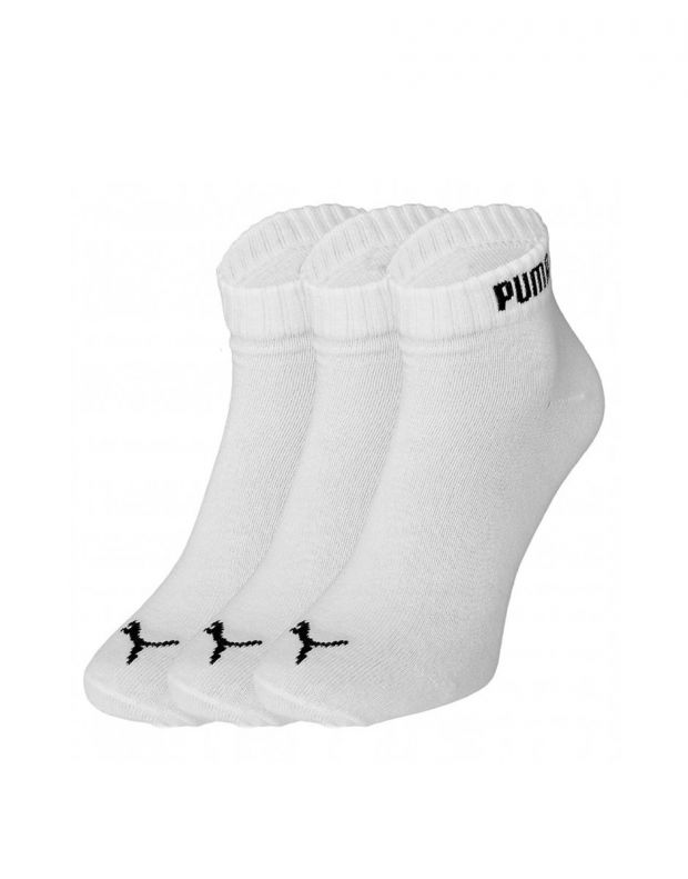 PUMA 3-pack Quarter Socks White 201104-300