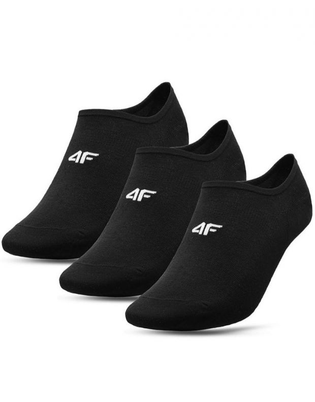 4F 3-Pack Low Cut Socks Black - H4L21-SOM005-20S+20S+20S - 1
