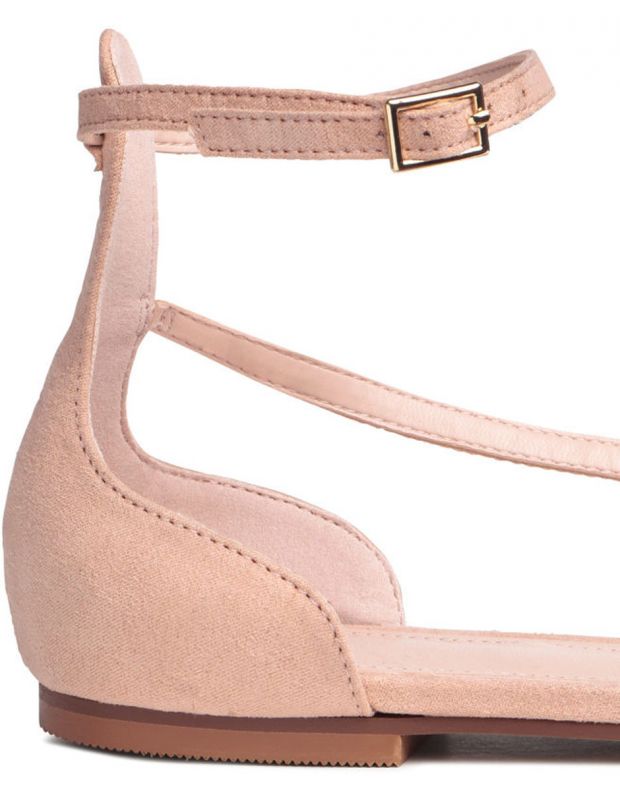 H&M Suede Sandals Pink - 3567/pink - 4
