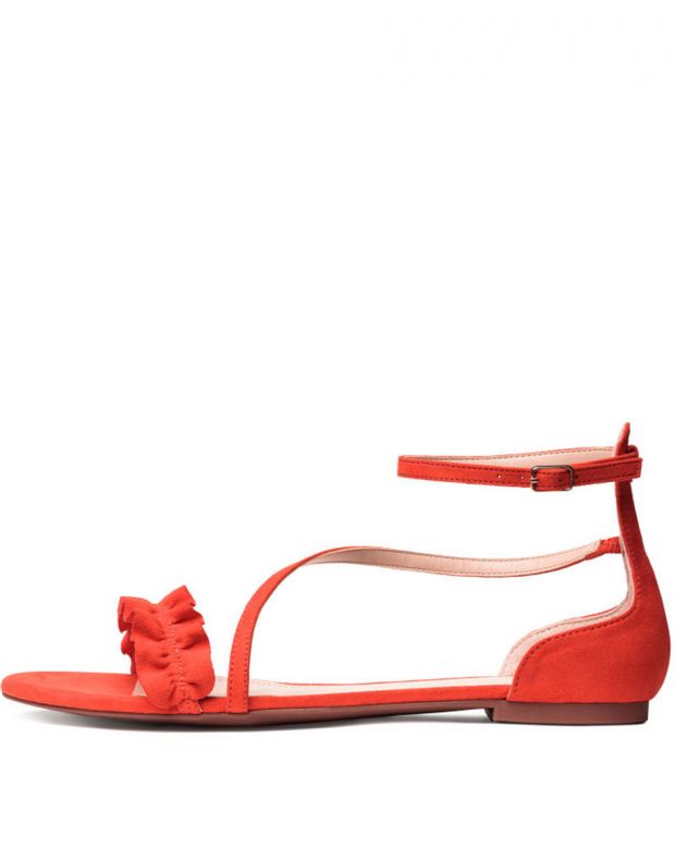H&M Suede Sandals Red - 3567/red - 1