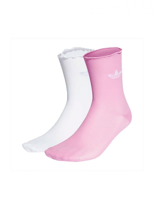 ADIDAS 2000 Luxe Socks 2 Pairs White/Pink - HC3050 - 1
