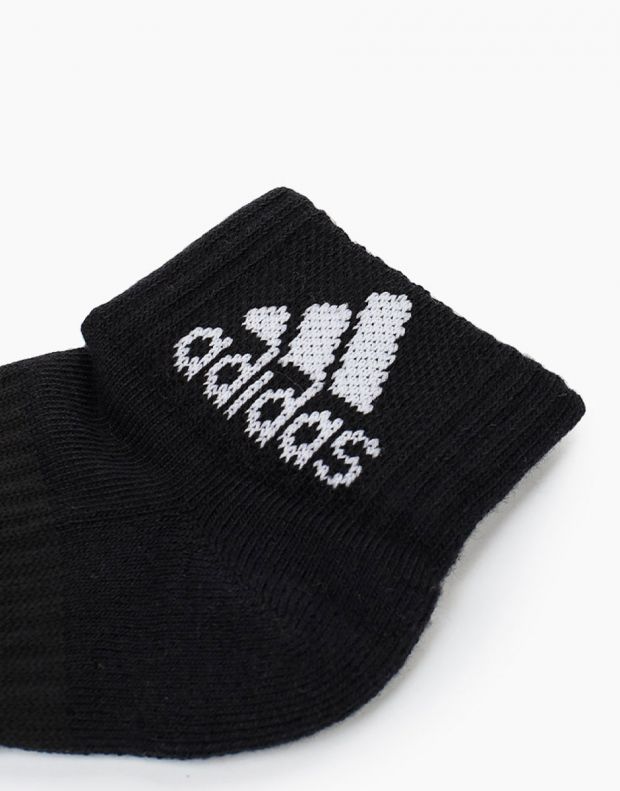 ADIDAS 3-Packs Cushioned Ankle Socks Black/Grey/White - DZ9364 - 2