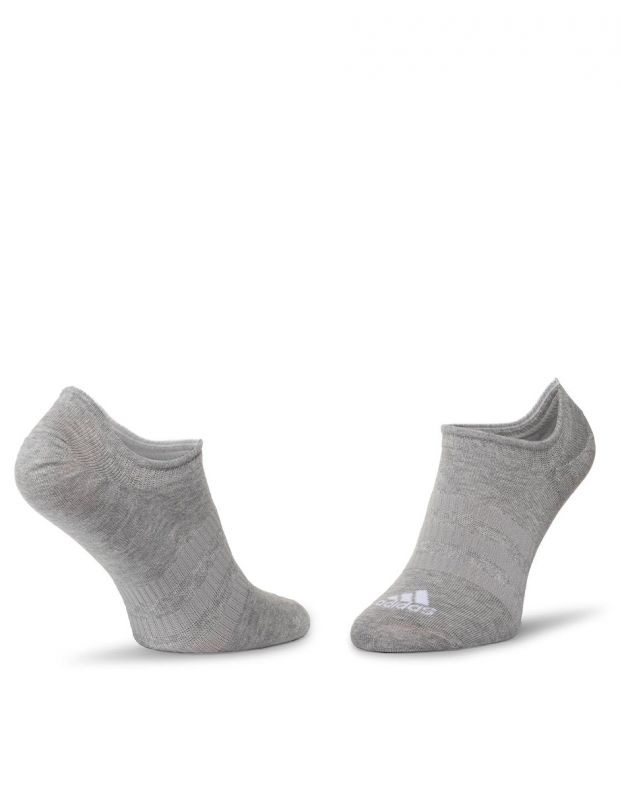 ADIDAS 3-Packs Light No Show Socks Black/Grey/White - DZ9414 - 3