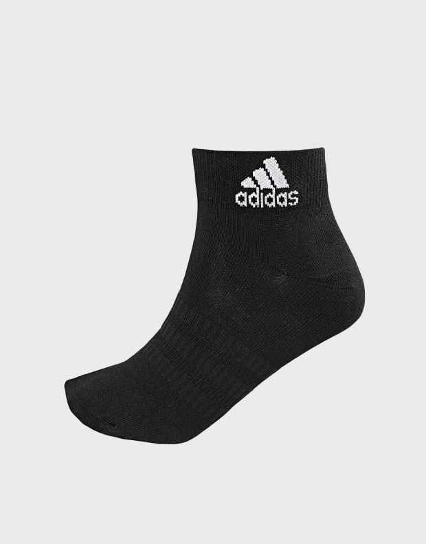 ADIDAS 3-Packs Training Ankle Socks Black - DZ9436 - 2