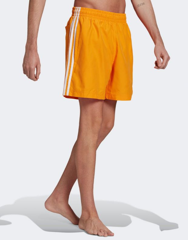 ADIDAS Adicolor Classics 3-Stripes Swim Shorts Orange - HF2118 - 3
