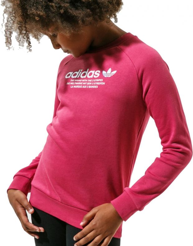 ADIDAS Adicolor Crew Sweatshirt Pink - GN7476 - 1