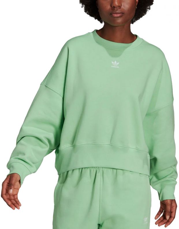 ADIDAS Adicolor Essentials Fleece Sweatshirt Green - H06656 - 1