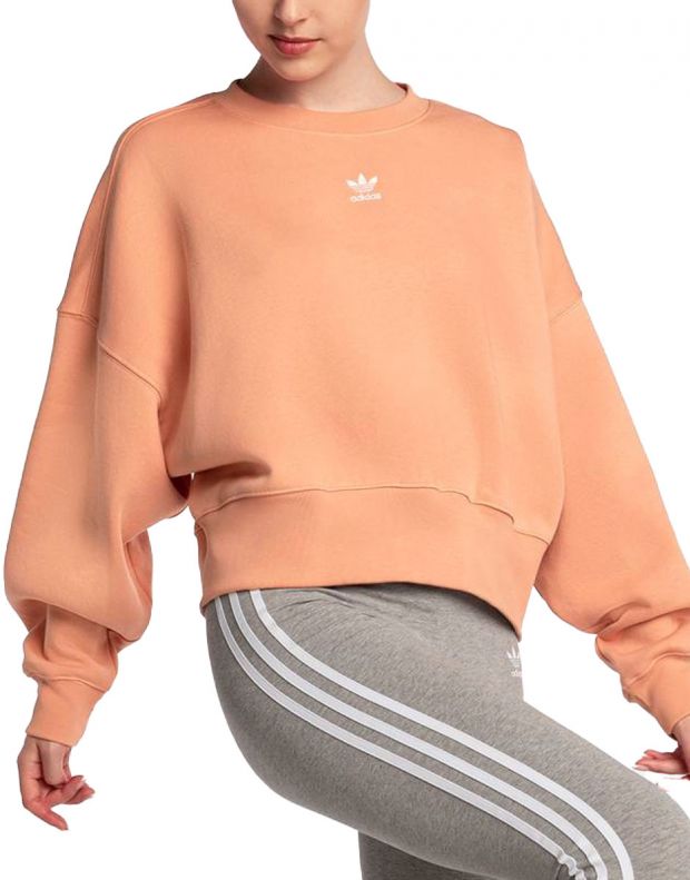 ADIDAS Adicolor Essentials Fleece Sweatshirt Orange - H06659 - 1