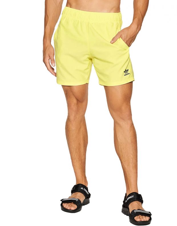 ADIDAS Adicolor Essentials Trefoil Swim Shorts Yellow - H35501 - 1