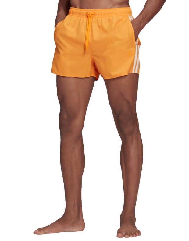 ADIDAS Classic 3-Stripes Swim Shorts Orange - HA0401 - 1