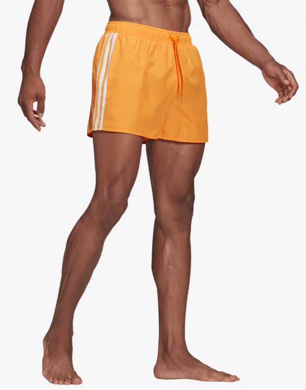 ADIDAS Classic 3-Stripes Swim Shorts Orange - HA0401 - 3