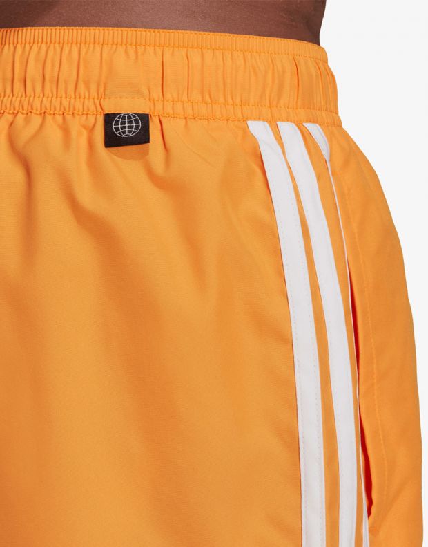ADIDAS Classic 3-Stripes Swim Shorts Orange - HA0401 - 5