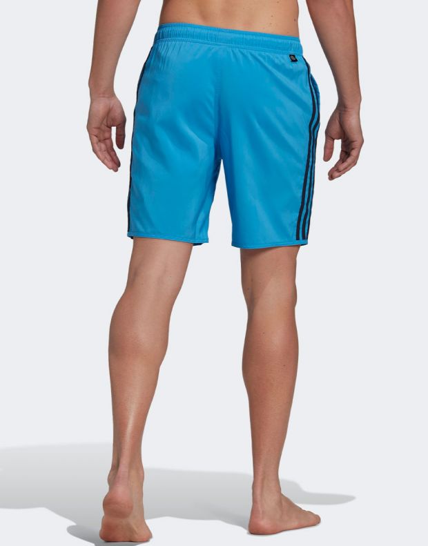ADIDAS Classic-Length 3-Stripes Swim Shorts Blue - HH9483 - 2