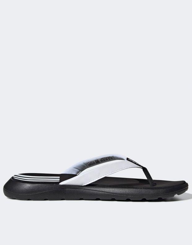 ADIDAS Comfort Flip-Flops Black/White - EG2065 - 2