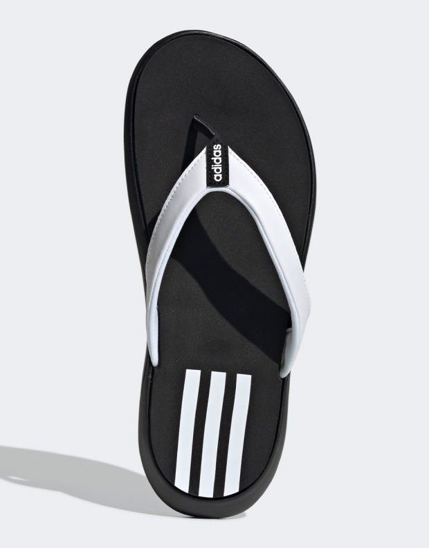 ADIDAS Comfort Flip-Flops Black/White - EG2065 - 5