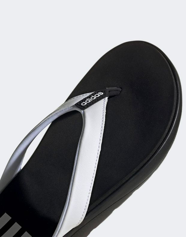 ADIDAS Comfort Flip-Flops Black/White - EG2065 - 7