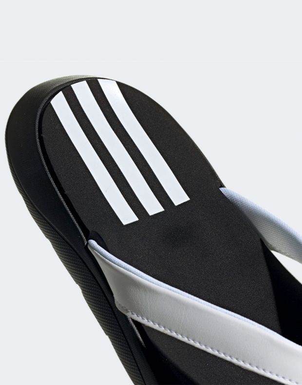 ADIDAS Comfort Flip-Flops Black/White - EG2065 - 8