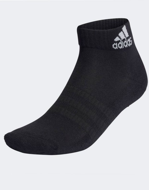 ADIDAS 3 Pairs Cushioned Ankle Socks Black - GC7310 - 2
