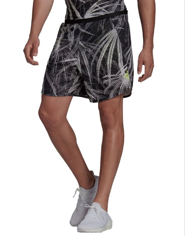 ADIDAS Designed For Ttraining Heat.Rdy Graphic Hiit Shorts Black/White - HB6519 - 1