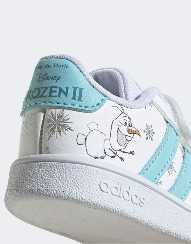 ADIDAS x Disney Frozen Grand Court Shoes White - GZ7616 - 8