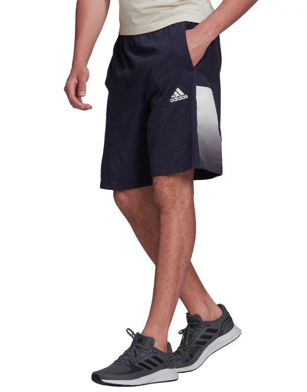 ADIDAS Essentials Summer Pack Lightweight French Terry Shorts Navy - HE4377 - 1