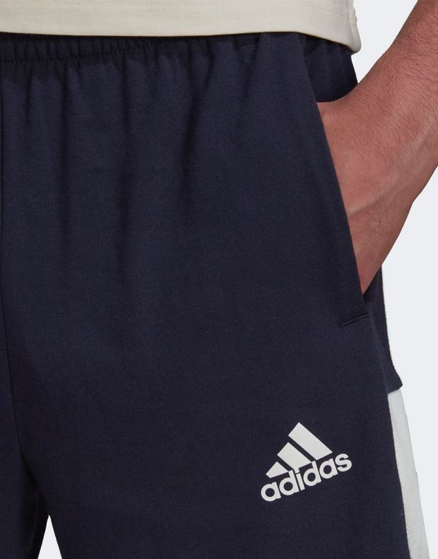 ADIDAS Essentials Summer Pack Lightweight French Terry Shorts Navy - HE4377 - 4
