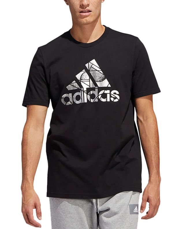 ADIDAS Foil Badge of Sport Graphic Tee Black  - HE4789 - 1