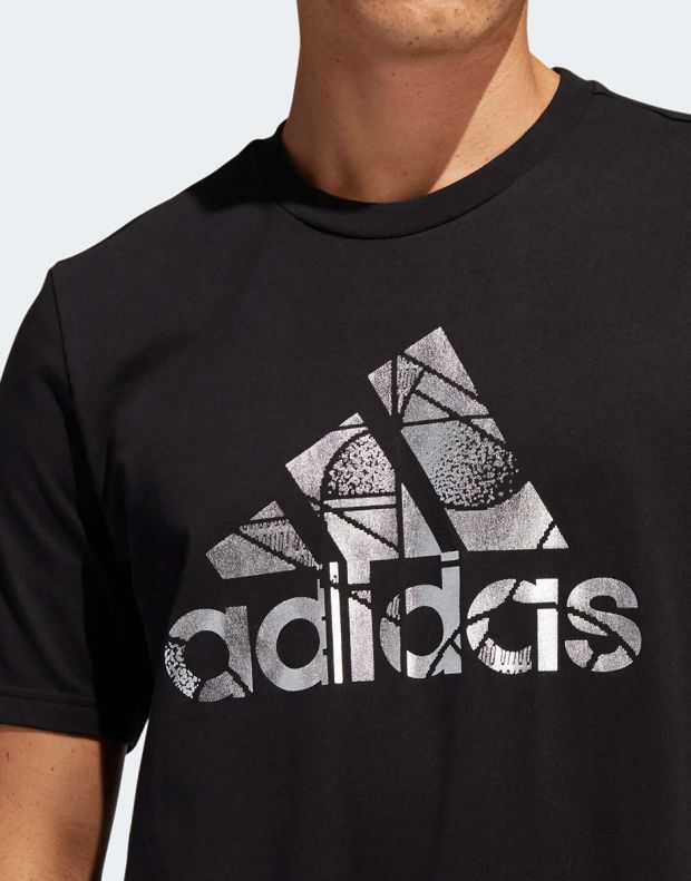 ADIDAS Foil Badge of Sport Graphic Tee Black  - HE4789 - 4