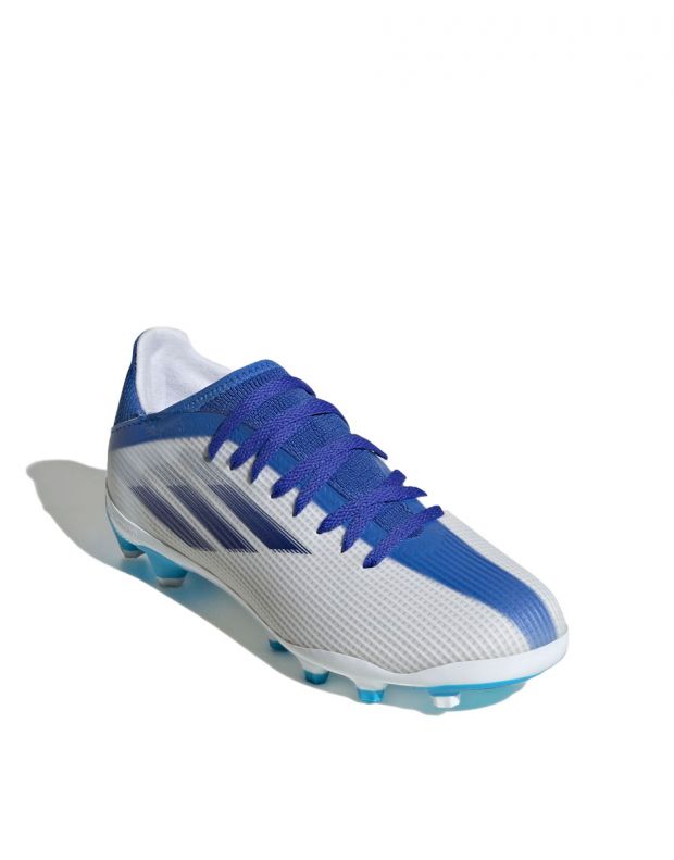 ADIDAS Football X Speedflow.3 Multi Ground Boots White/Blue - GW7505 - 3