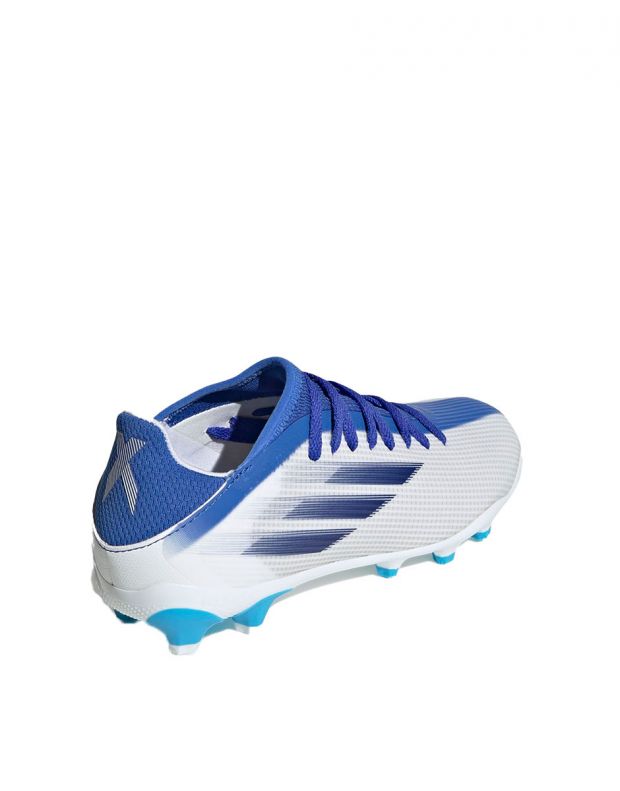 ADIDAS Football X Speedflow.3 Multi Ground Boots White/Blue - GW7505 - 4
