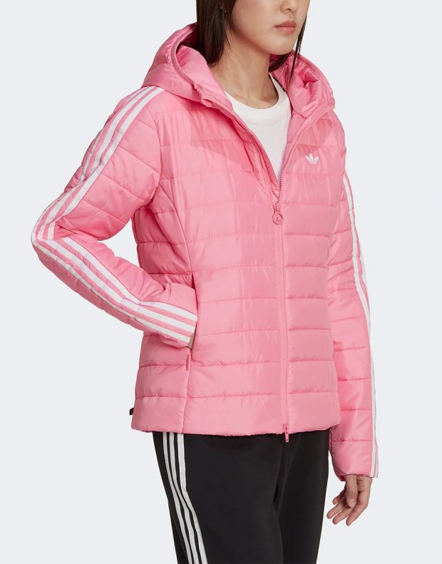 ADIDAS Hooded Premium Slim Jacket Pink - HM2611 - 3