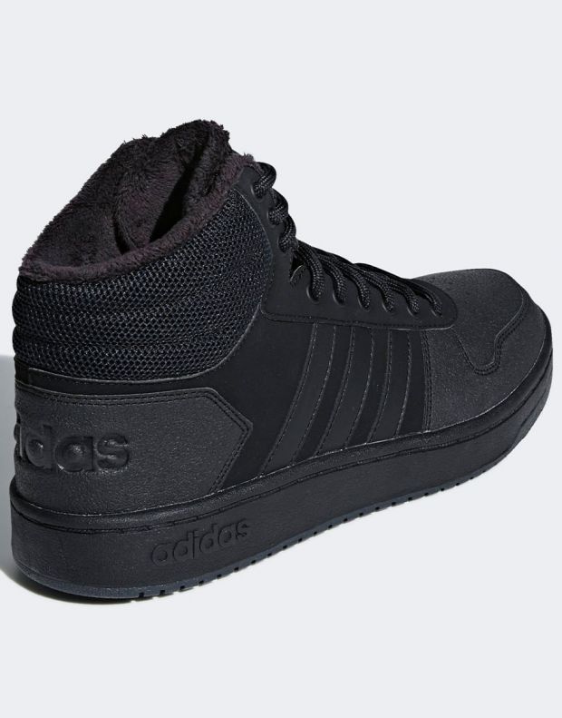 ADIDAS Hoops 2.0 Mid Shoes Black - B44621 - 4