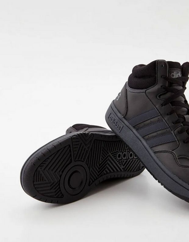 ADIDAS Hoops 3.0 Mid Shoes Black - GW3022 - 3