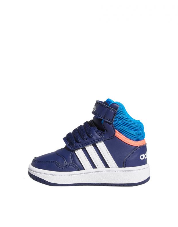 ADIDAS Hoops Mid Shoes Blue - GW0406 - 1