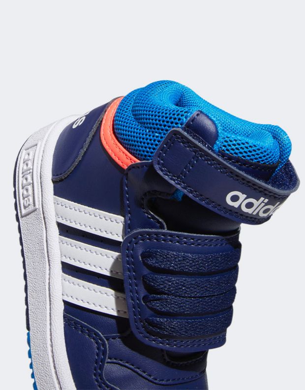 ADIDAS Hoops Mid Shoes Blue - GW0406 - 7