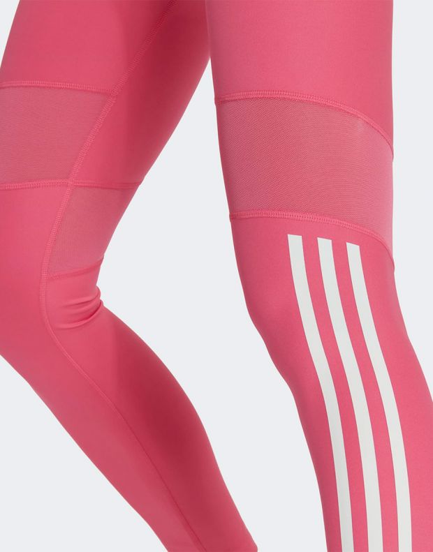 ADIDAS Hyperglam 3-Stripes 7/8 Leggings Pink - HK9989 - 4