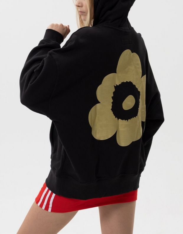 ADIDAS x Marimekko Oversize Golden Flower Graphic Hoodie Black - H20415 - 2