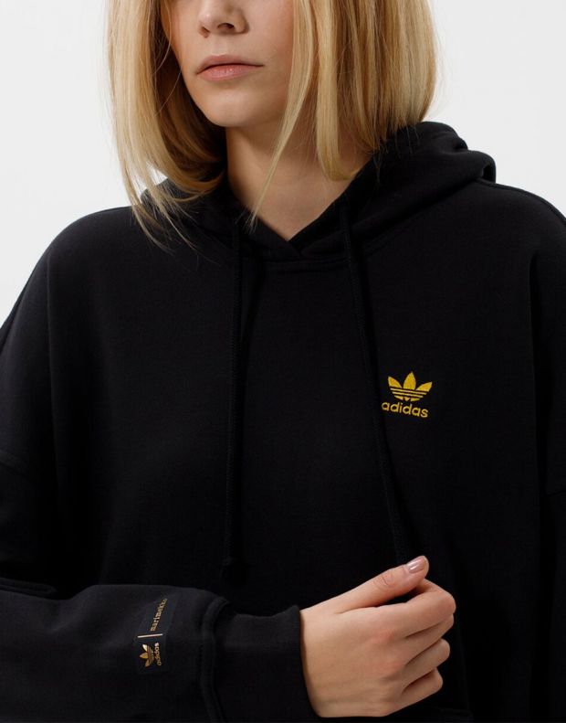 ADIDAS x Marimekko Oversize Golden Flower Graphic Hoodie Black - H20415 - 3