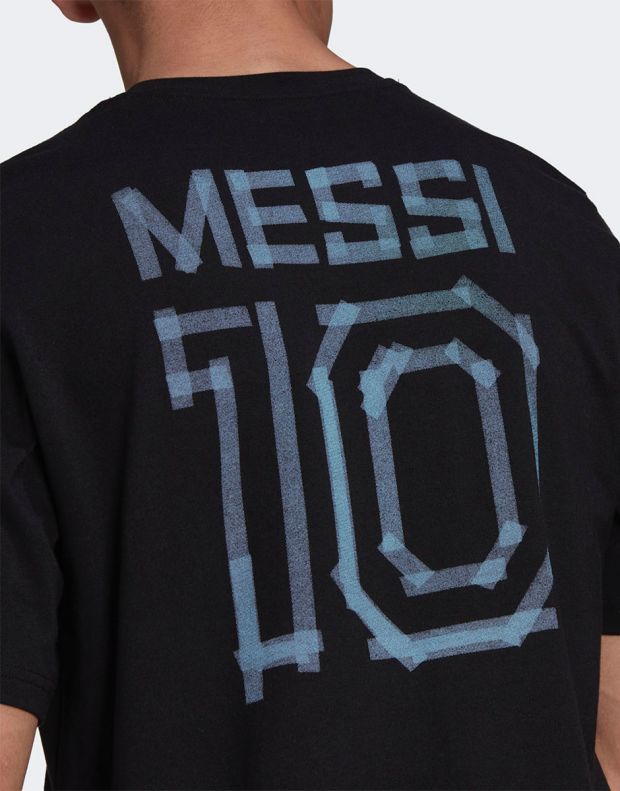 ADIDAS Messi Icon Soccer Graphic Tee Black - HA0936 - 4