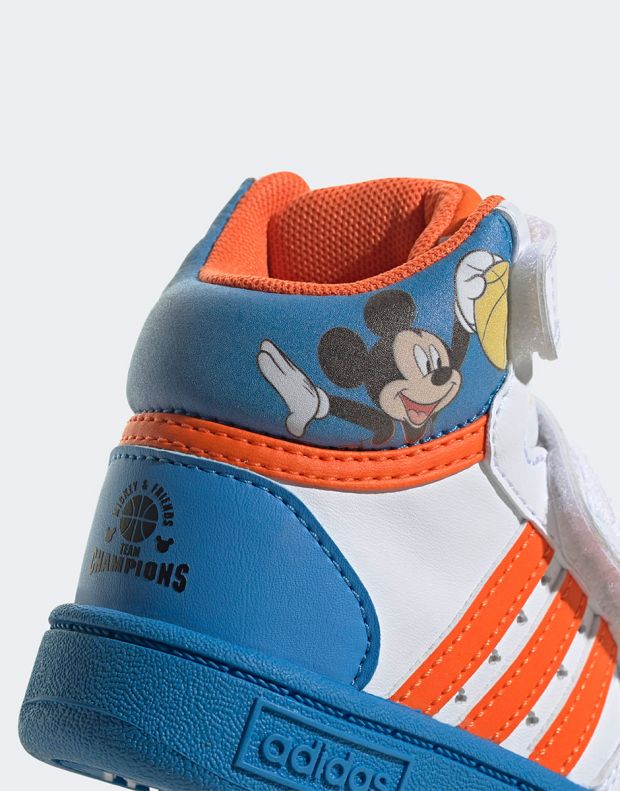 ADIDAS x Disney Mickey Hoops Mid Shoes White/Multi - GY6633 - 8